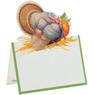 Caspari Thanksgiving Harvest Place Cards.