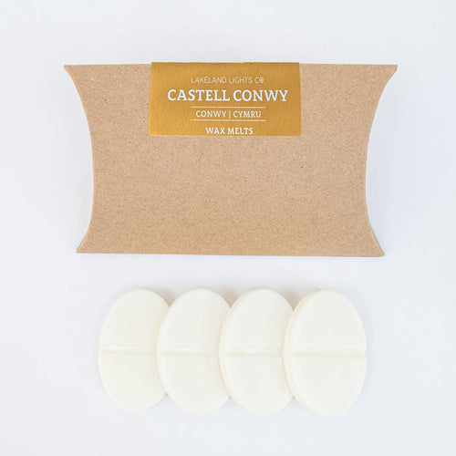 Lakeland Lights Company Castell Conwy Wax Melts - Honey, Amber & Sandalwood Soy Candle