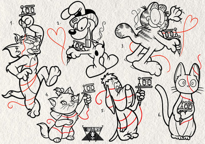 Cats and Dogs inspired designs by Emily (2025)