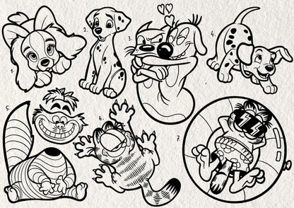 Cats and Dogs inspired designs by Emily (2025)