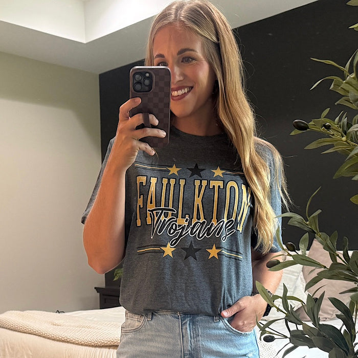 Charcoal Faulkton Trojan Star Tee