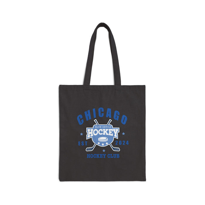 Chicago Blue Devils Hockey Club Canvas Tote Bag - The S.J. Sylvis Shop