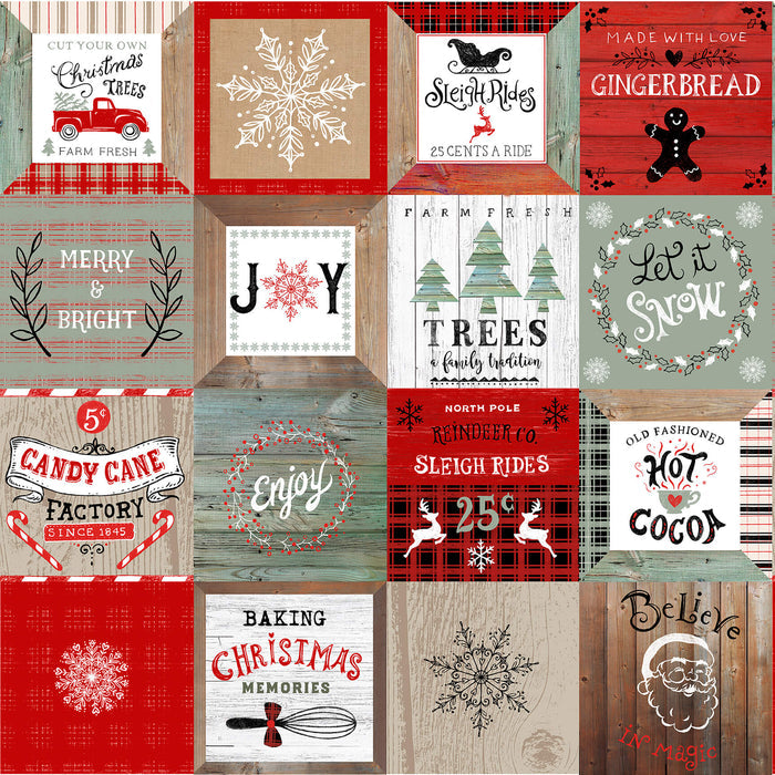 CHRISTMAS MEMORIES 5263-81 BLOCKS PANEL