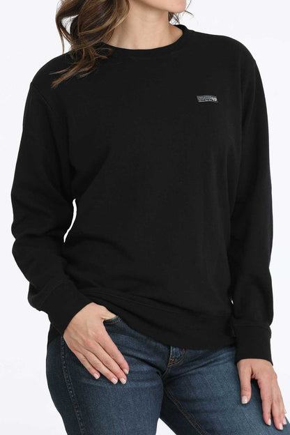Cinch Women's Pullover Sweatshirt in Black