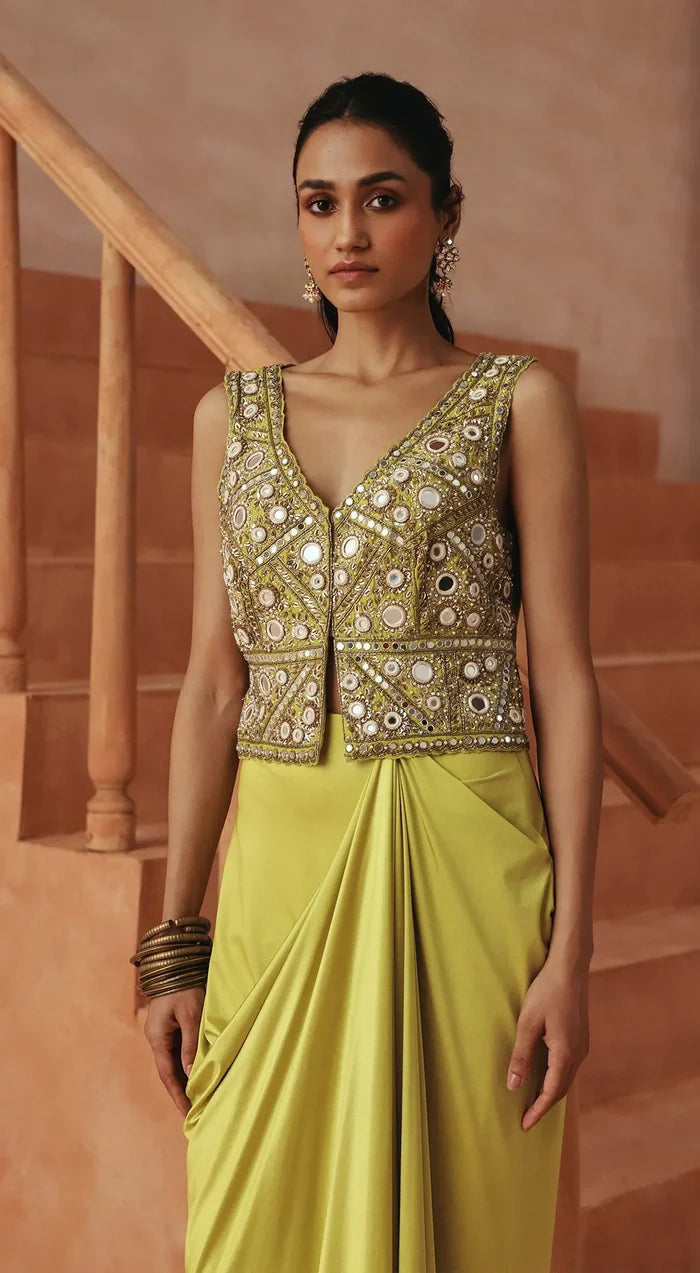 Citrine Atelier Draped Set