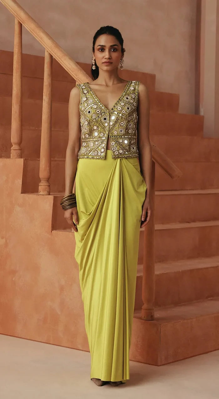 Citrine Atelier Draped Set