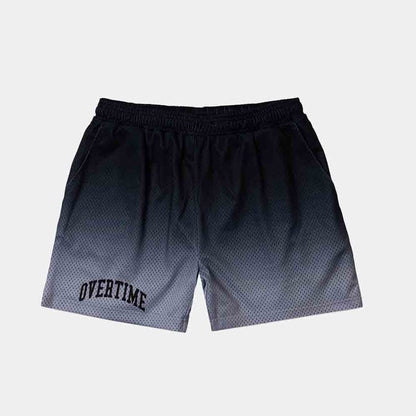 Front view of the Overtime Classic Gradient Mesh Shorts.