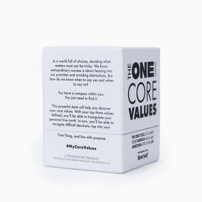 The One Thing - Core Values Deck Card Deck Personal Growth