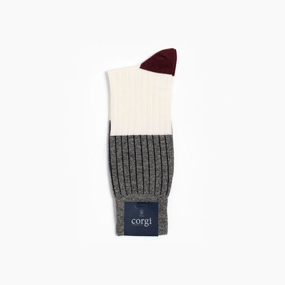 Corgi x Grant Stone Lightweight Cotton Sock – Charcoal