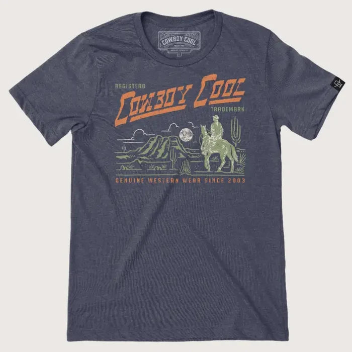 Cowboy Cool Lone Ranger Graphic Tee in Blue