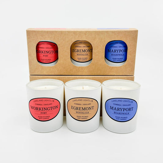 Lakeland Lights Company Cumbrian Collection - Three Candle Gift Sets Soy Candle