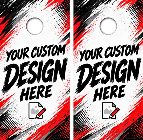 Custom Design and Printed Cornhole Wood Board Skin Wraps