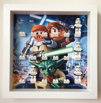 Lego Star Wars Minifigures custom layout frame - Lego Minifigures Display