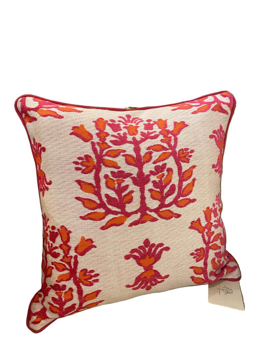 Custom Stroheim Jaipur Fuchsia Pillow.