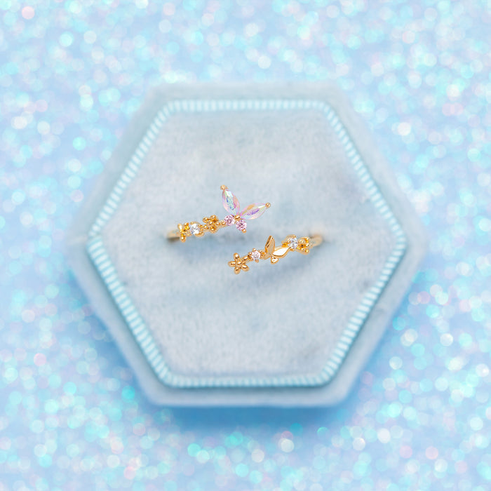 Dance of the Butterfly Adjustable Ring