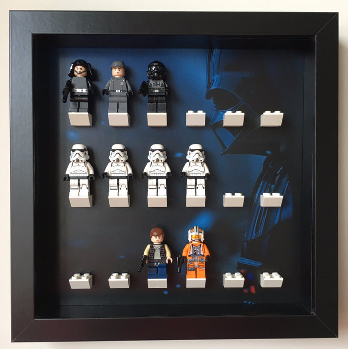 Lego Star Wars Minifigures Darth Vader background frame - Lego Minifigures Frame Display - 2