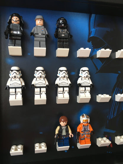 Lego Star Wars Minifigures Darth Vader background frame - Lego Minifigures Frame Display - 3