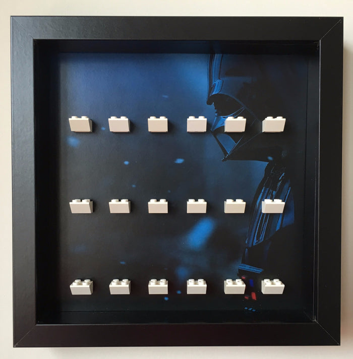 Lego Star Wars Minifigures Darth Vader background frame - Lego Minifigures Frame Display - 1