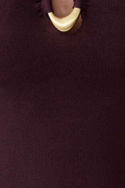 Dimitri Knit Midi Dress - Chocolate