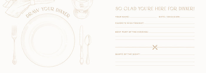 Dinner Party Guest Book