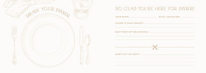 Dinner Party Guest Book