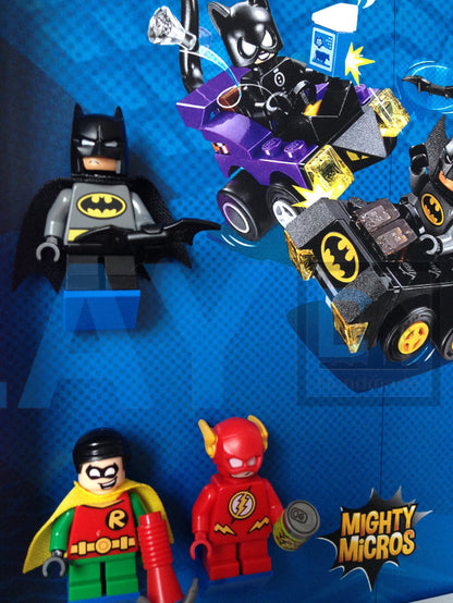 Lego Mighty Micros frame display (DC Super Heroes) - Lego Minifigures Display