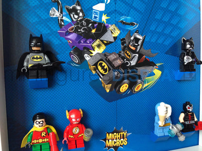 Lego Mighty Micros frame display (DC Super Heroes) - Lego Minifigures Display