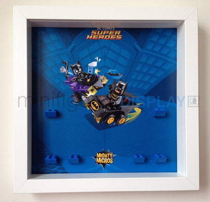 Lego Mighty Micros frame display (DC Super Heroes) - Lego Minifigures Display