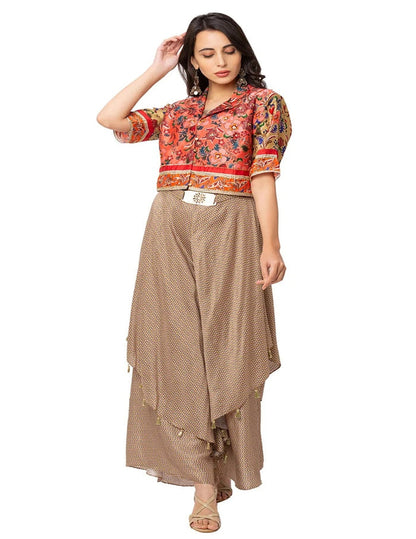 Double Layer Pant Jumpsuit With Jacket