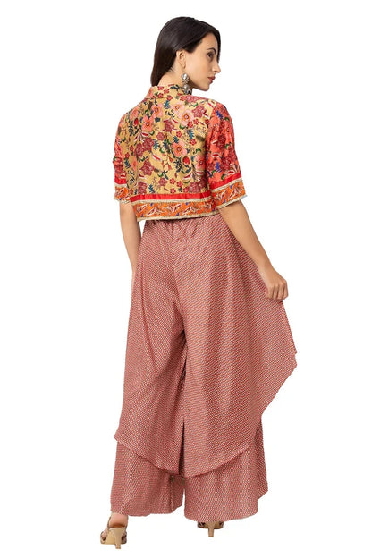 Double Layer Pant Jumpsuit With Jacket