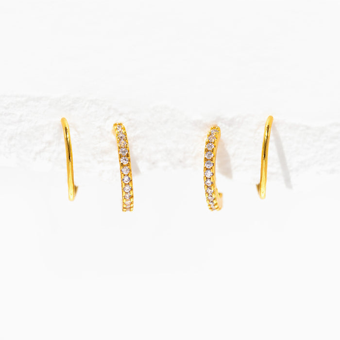 Double Take Twist Hoops