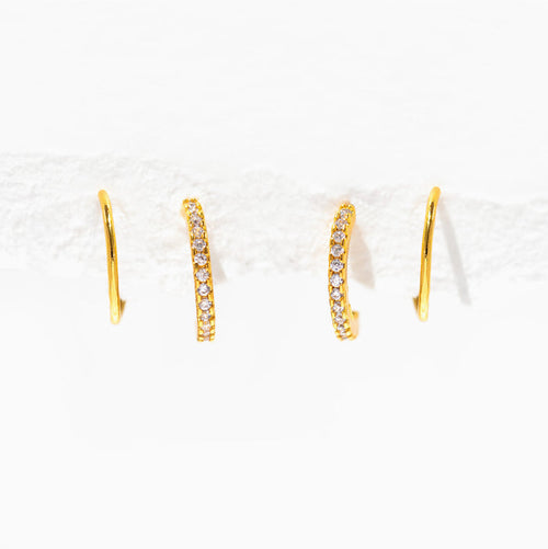 Double Take Twist Hoops