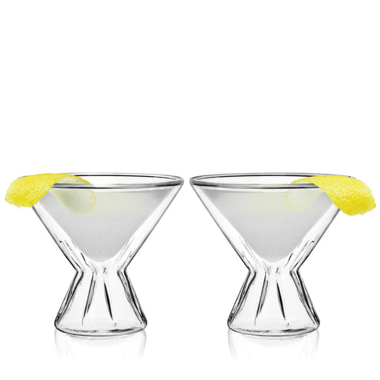 Double Walled Martini Glasses (Online Only)