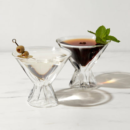 Double Walled Martini Glasses (Online Only)