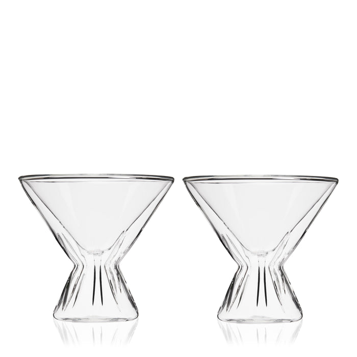 Double Walled Martini Glasses (Online Only)