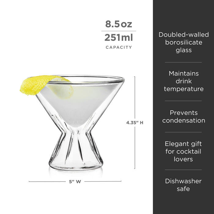 Double Walled Martini Glasses (Online Only)