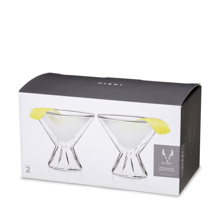 Double Walled Martini Glasses (Online Only)