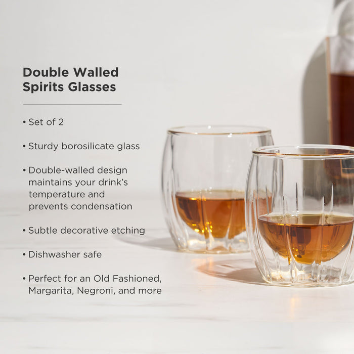 Double-Walled Spirits Glasses Set of 2 (Online Only)