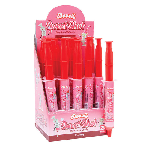 Doveli Strawberry Sweet Shot Candy - 20 Count