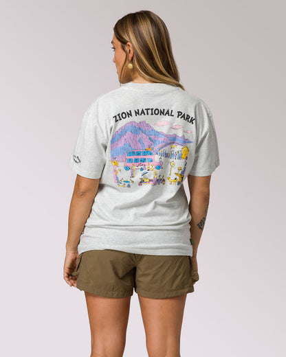 Shop Dr. Seuss x Parks Project Zion Tee Inspired by Zion National Park | heather-grey