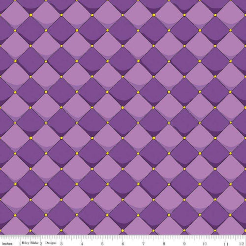 DRAGONS CHECKERED PURPLE C7665-PURPLE