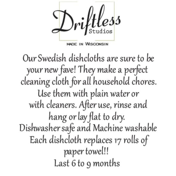 Driftless Studios - Chicks & Easter Eggs Swedish Dishcloth
