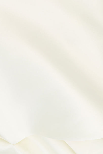 Off White Suiting One Shoulder Folded Dusk Top