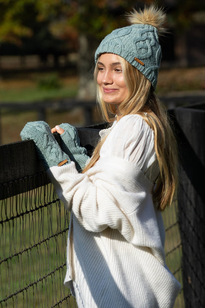 Eco Ivonne Beanie in Silver Blue - Sweet Turns