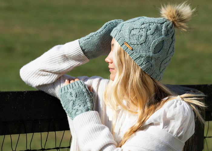 Eco Ivonne Beanie in Silver Blue - Sweet Turns