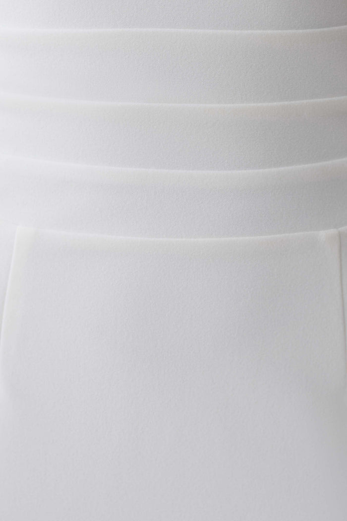 Elan Stretch Crepe Maxi Dress - White