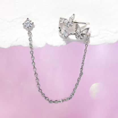 Enchanted Wings Ear Cuff + Stud