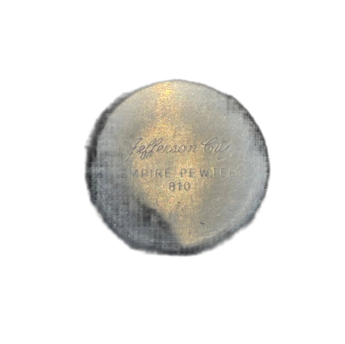 Engraved Empire Pewter Jefferson Cup "JDC".