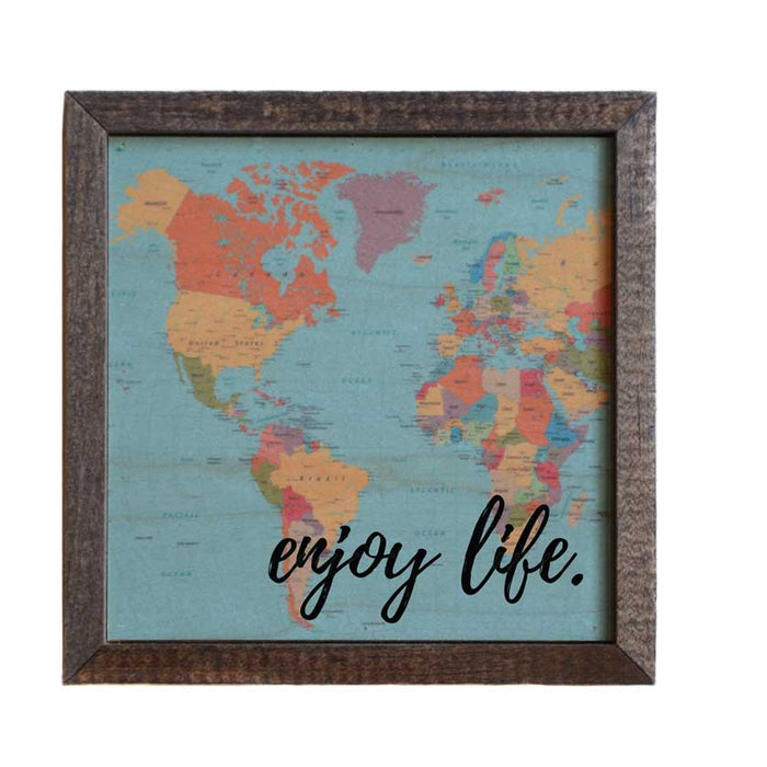 Enjoy Life wood wall art