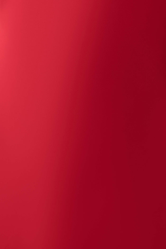 Esme Plunge Satin Maxi Dress - Red